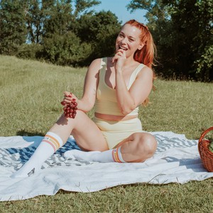 Butter Yellow Organic Cotton Cropped Tank Top (Classic Fit) from TIZZ & TONIC