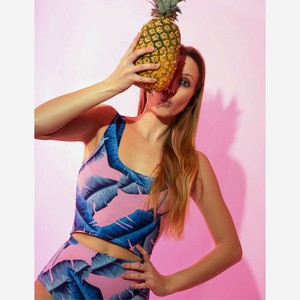 Tropicana Organic Cotton Cropped Tank Top from TIZZ & TONIC