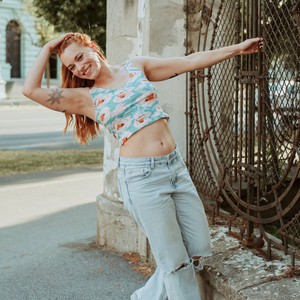 Blossom Organic Cotton Cropped Tank Top (Lightweight Fit) from TIZZ & TONIC