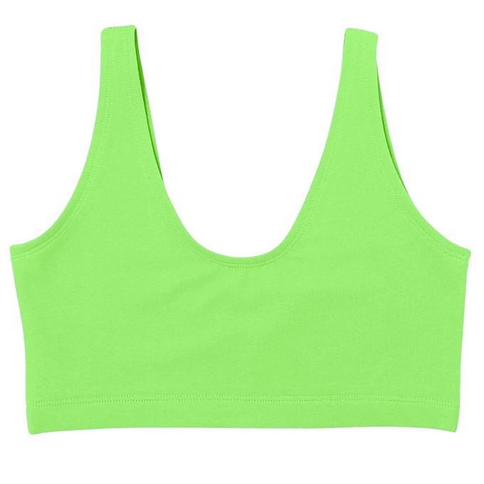 Electric Pistachio Organic Cotton Soft Bra from TIZZ & TONIC
