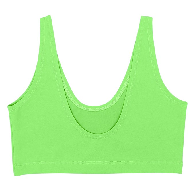 Electric Pistachio Organic Cotton Soft Bra from TIZZ & TONIC