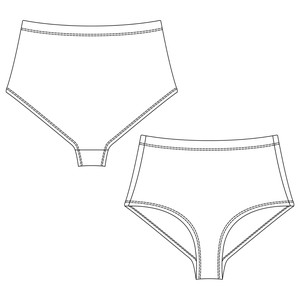 Lemon Organic Cotton Hi-Waist Panty from TIZZ & TONIC