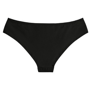 Jet Black Organic Cotton Cheeky Panty from TIZZ & TONIC