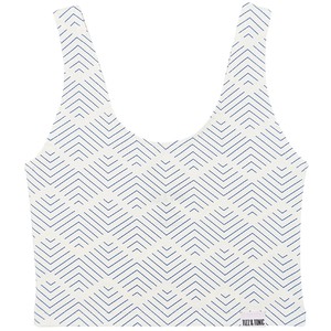 Santorini Organic Cotton Cropped Tank Top from TIZZ & TONIC