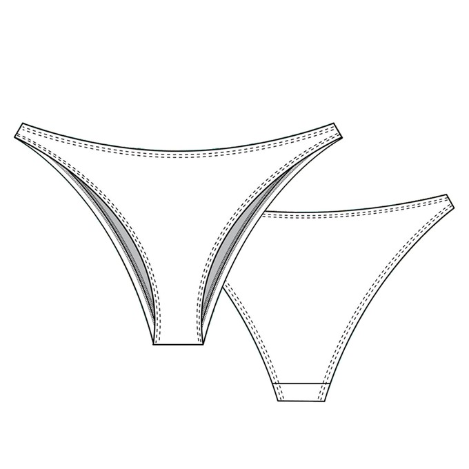 Wildflower Organic Cotton Brazilian Panty from TIZZ & TONIC