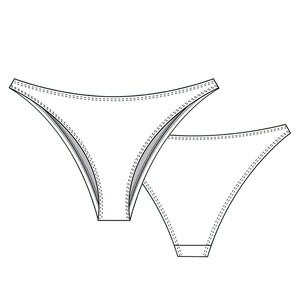 Wildflower Organic Cotton Brazilian Panty from TIZZ & TONIC