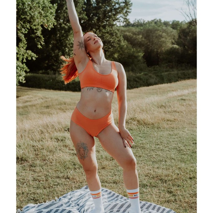 Apricot Organic Cotton Hipster Panty from TIZZ & TONIC