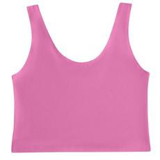 Bubblegum Organic Cotton Cropped Tank Top via TIZZ & TONIC