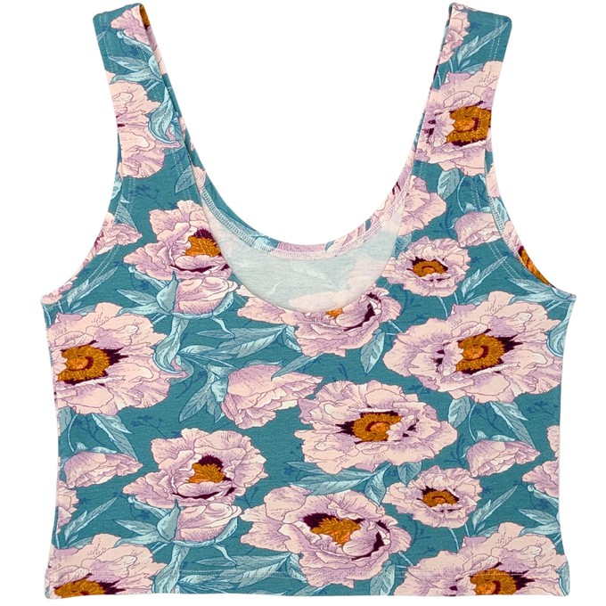Blossom Organic Cotton Cropped Tank Top (Lightweight Fit) from TIZZ & TONIC