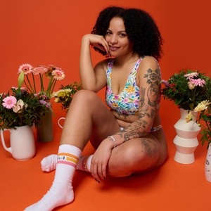 Wildflower Organic Cotton Soft Bra from TIZZ & TONIC