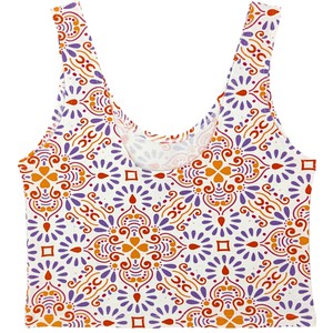 Mediterranean Organic Cotton Cropped Tank Top (Lightweight Fit) from TIZZ & TONIC