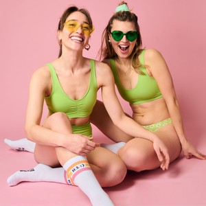 Electric Pistachio Organic Cotton Soft Bra from TIZZ & TONIC
