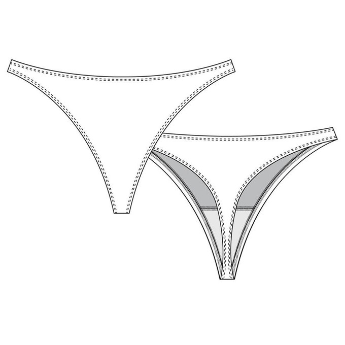 Melon Micromodal Tanga Panty from TIZZ & TONIC