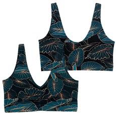 Jungle Organic Cotton Soft Bra via TIZZ & TONIC