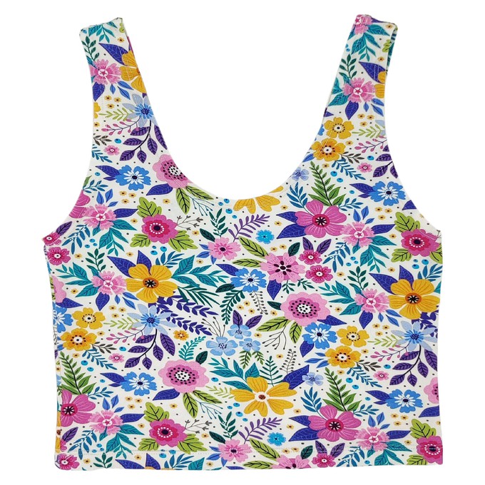 Wildflower Organic Cotton Cropped Tank Top from TIZZ & TONIC