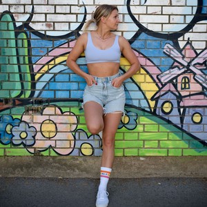 Lavender Organic Cotton Soft Bra from TIZZ & TONIC