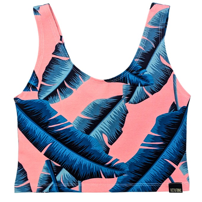 Tropicana Organic Cotton Cropped Tank Top from TIZZ & TONIC