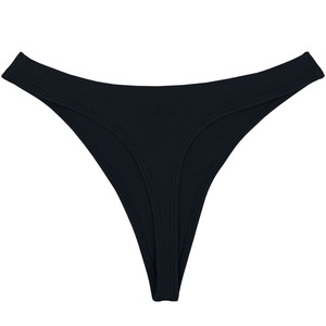 Midnight Black Micromodal Tanga Panty from TIZZ & TONIC