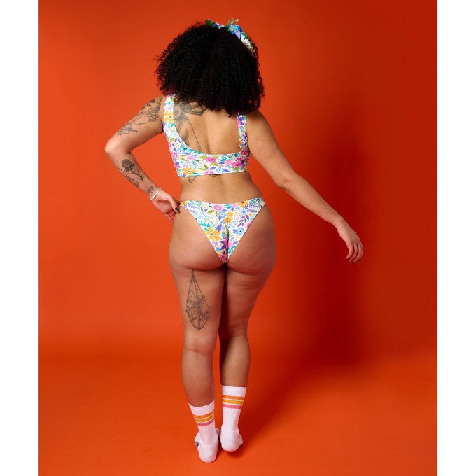 Wildflower Organic Cotton Brazilian Panty from TIZZ & TONIC
