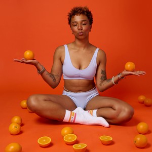 Lavender Organic Cotton Soft Bra from TIZZ & TONIC