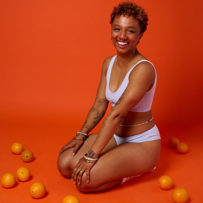 Lavender Organic Cotton Cheeky Panty from TIZZ & TONIC