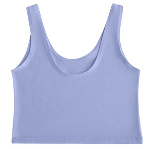 Lavender Organic Cotton Cropped Tank Top from TIZZ & TONIC