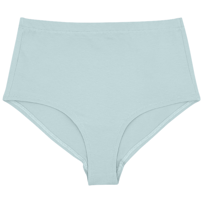 Baby Blue Supima Cotton Hi-Waist Panty from TIZZ & TONIC