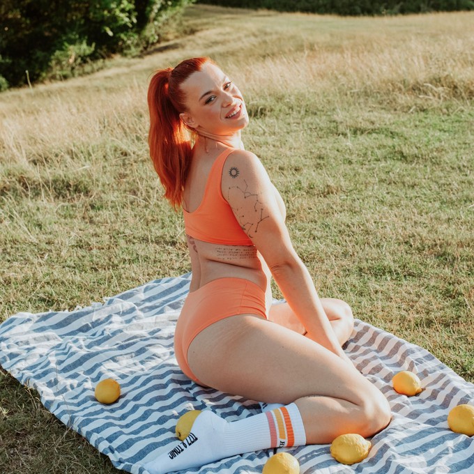 Apricot Organic Cotton Hipster Panty from TIZZ & TONIC