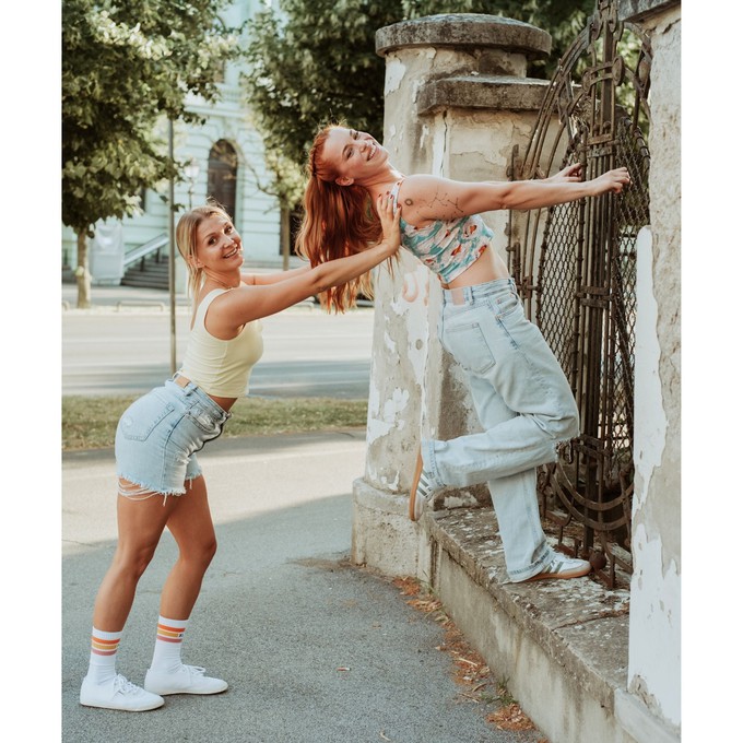 Butter Yellow Organic Cotton Cropped Tank Top (Classic Fit) from TIZZ & TONIC