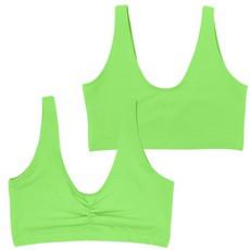 Electric Pistachio Organic Cotton Soft Bra via TIZZ & TONIC