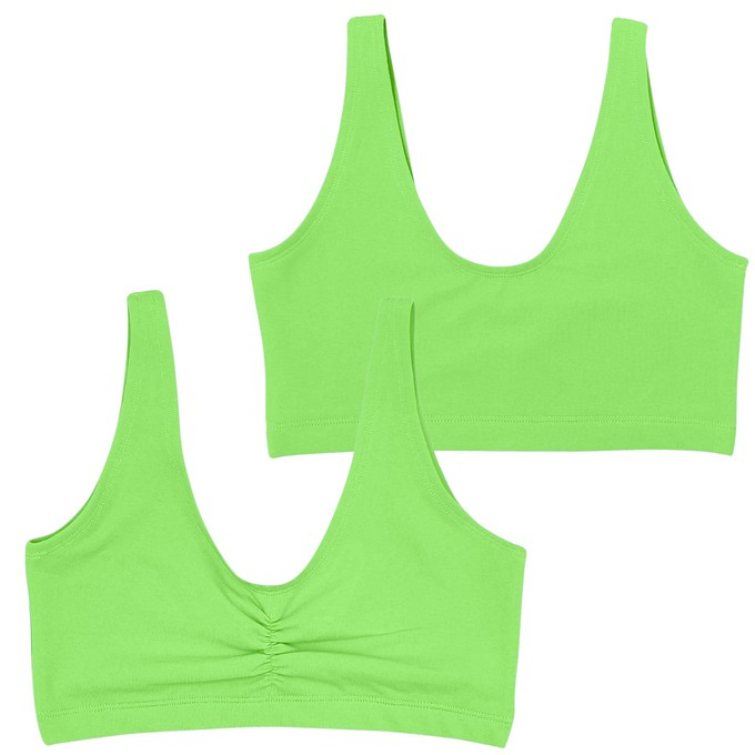 Electric Pistachio Organic Cotton Soft Bra from TIZZ & TONIC