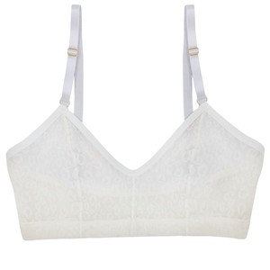 Leopard Print Mesh Soda Bralette (White) from TIZZ & TONIC