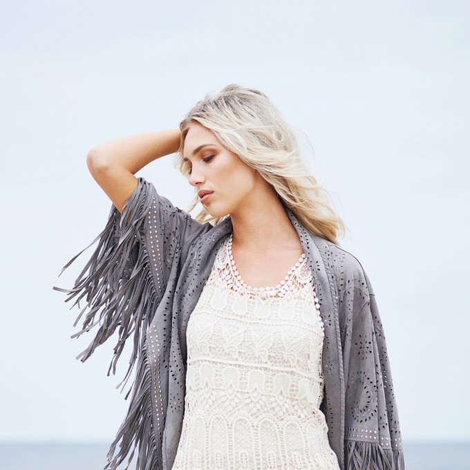 ema kimono with studs - stone from Treasures-Design