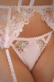 Willow Long Line Garter Belt via Troo
