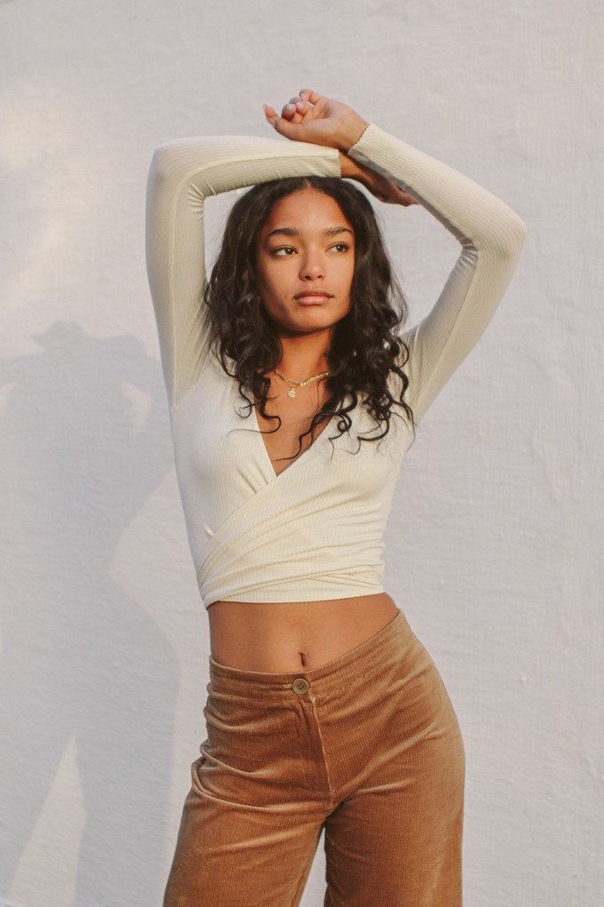 Kaya Wrap Top Creme - morena isabel from Troo