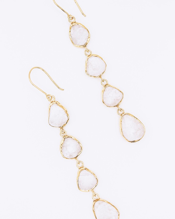 gardenia earrings from TRUVAI jewellery