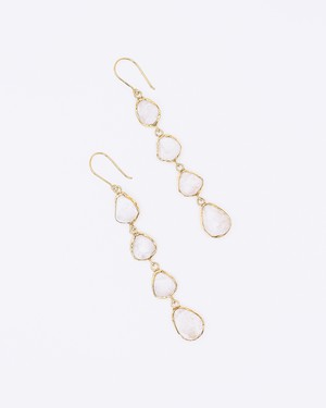 gardenia earrings from TRUVAI jewellery