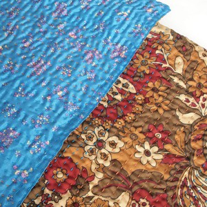 Silk sari kantha blanket | nati from Tulsi Crafts