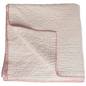 Natural kantha blanket cotton large from Tulsi Crafts