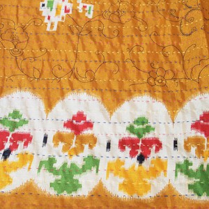 Silk sari kantha scarf | jibanta from Tulsi Crafts