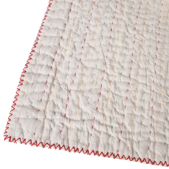 Natural kantha blanket cotton from Tulsi Crafts