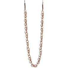 Silver & copper double necklace from Tulsi Crafts