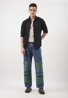 Re.Street Multi-Pocket | Dunkle Indigo-Jeans mit hohem Bund und geradem Bein via Un Denim