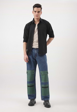 Re.Street Multi-Pocket | Dunkle Indigo-Jeans mit hohem Bund und geradem Bein from Un Denim