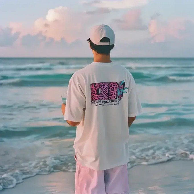 On Vacation Never Enough T-shirt Wit from UP TO DO GOOD