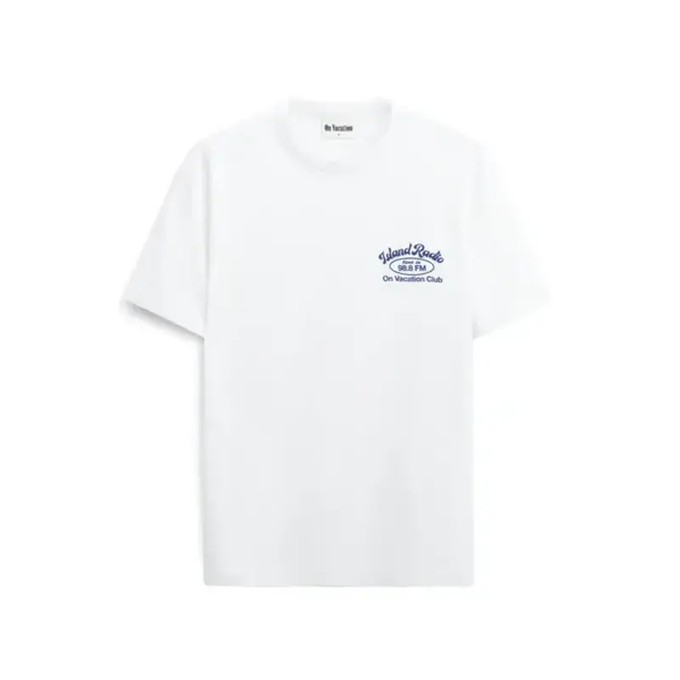 On Vacation Island Radio T-Shirt Wit from UP TO DO GOOD