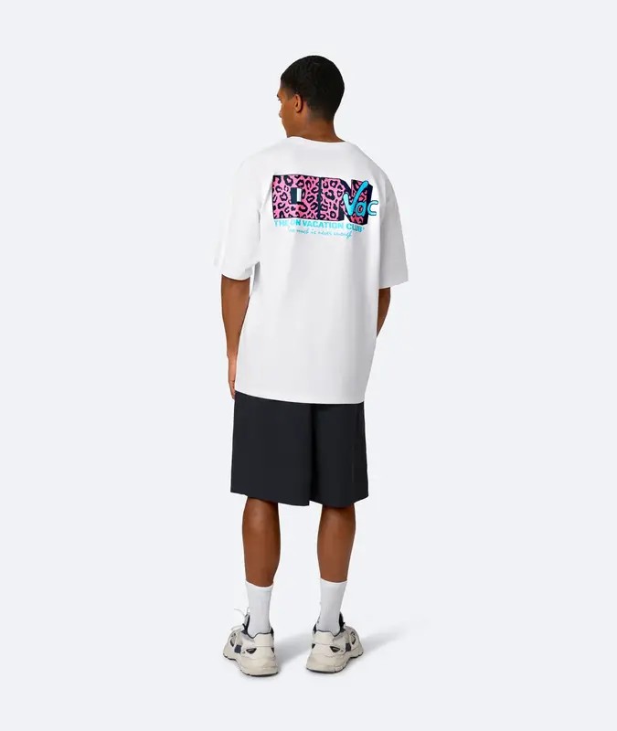 On Vacation Never Enough T-shirt Wit from UP TO DO GOOD