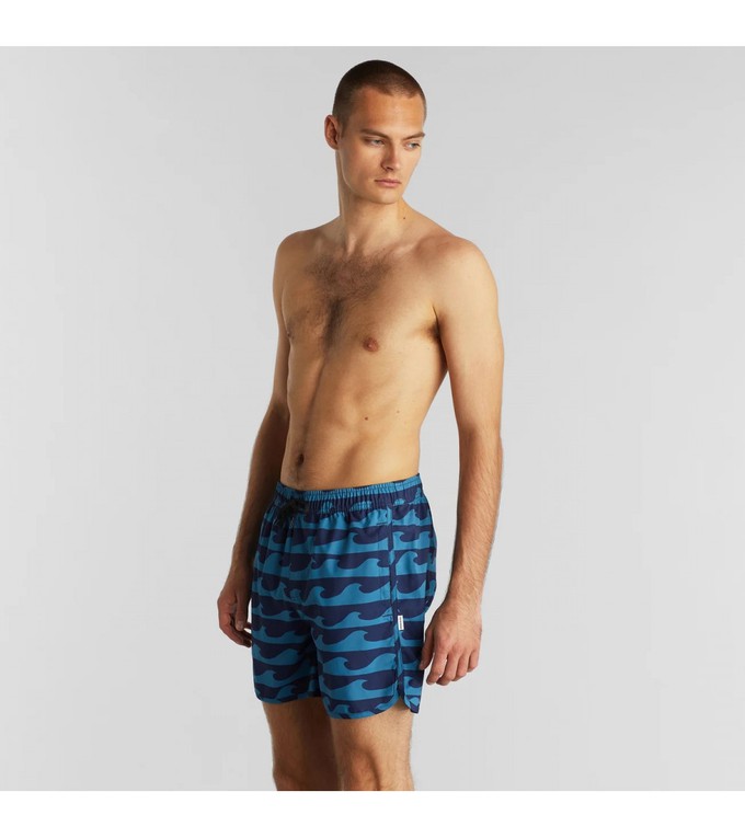 Swim Shorts Sandhamn Waves Blauw from UP TO DO GOOD