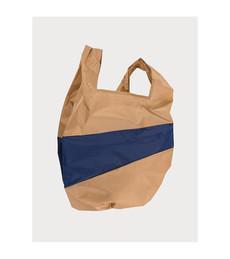 The New Shopping Bag Camel and Navy via UP TO DO GOOD