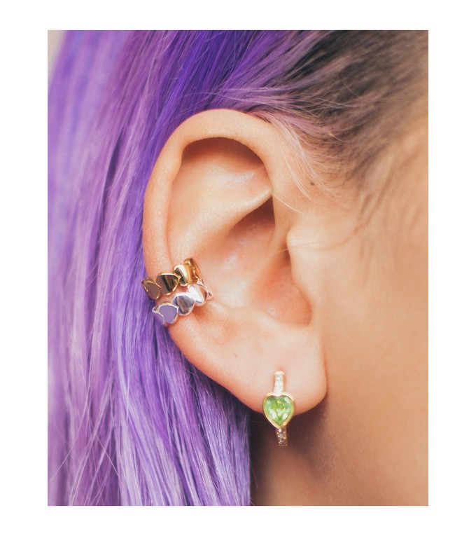 T.I.T.S. Heart Ear Cuff - Zilver from UP TO DO GOOD
